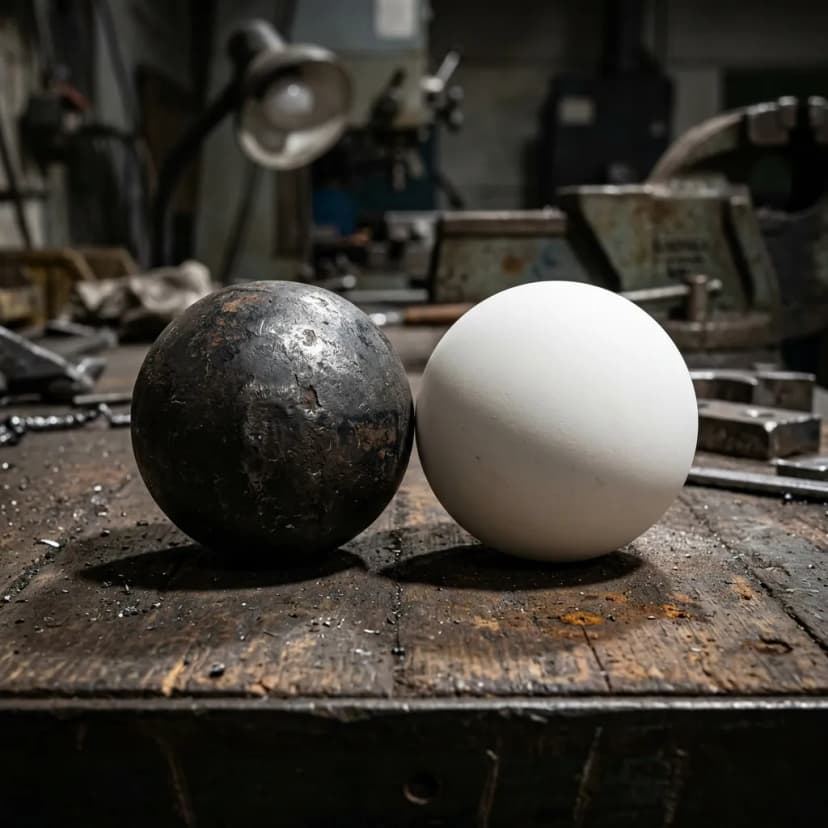 Grinding Media Deep Dive: Steel Balls vs. Alumina Ceramic