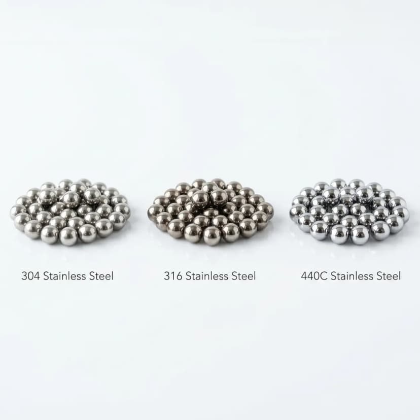 Understanding the Grades of Stainless Steel Balls: 304, 316, and 440C